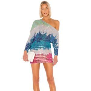 retrofete Yasmin Dress in Unicorn Dip Dye